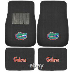 New 8pc NCAA Florida Gators Seat Covers Floor Mats Steering Wheel Cover & Emblem