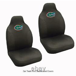 New 8pc NCAA Florida Gators Seat Covers Floor Mats Steering Wheel Cover & Emblem