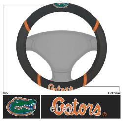 New 8pc NCAA Florida Gators Seat Covers Floor Mats Steering Wheel Cover & Emblem