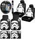 New 9pc Star Wars Stormtrooper Car Floor Mats Seat Covers & Steering Wheel Cover