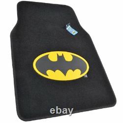 New Batman Front Back Car Truck Floor Mats Seat Covers & Steering Wheel Cover