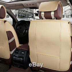 New Car Seat Cover+Steering Wheel Cover Luxury Cushions Universal 5-Sit Full Set