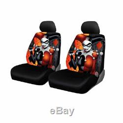 New Harley Quinn Car Seat Covers Floor Mats Steering Wheel Cover Set For Ford
