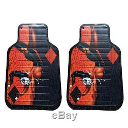 New Harley Quinn Car Truck Front Seat Covers Floor Mats Steering Wheel Cover