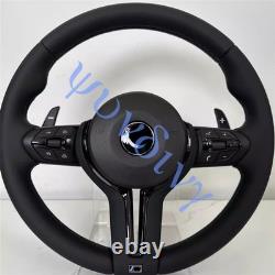 New M Steering Wheel For BMW F06 F07 F10 F11 F12 F01 F02 F03 5 6 7 Series Black
