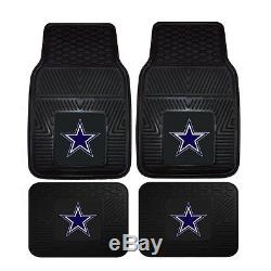 New NFL Dallas Cowboys Sideless Seat Covers Floor Mats Steering Wheel Cover