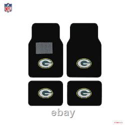 New NFL Green Bay Packers Car Truck Seat Covers Floor Mats Steering Wheel Cover
