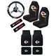 New Nfl Kansas City Chiefs Car Truck Seat Covers Steering Wheel Cover Floor Mats
