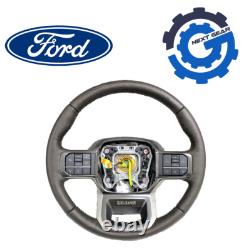 New OEM Ford Steering Wheel Brown Leather Heated 2021-23 Ford F150 ML3Z-3600-FL