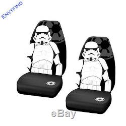 New Star Wars Storm Trooper 7Pc Set Floor Mat Seat Covers Steering Wheel Cover