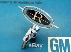 Nos 1973 Buick Riviera Header Panel Emblem Hood Ornament Boat Tail Oem Gm Trim