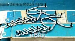 Nos 71 72 73 Buick Riviera Fender Script Emblem Set / Pair Gm Trim Boat Tail