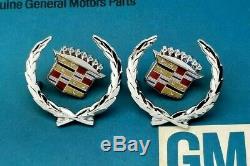 Nos 76 77 78 79 Cadillac Seville Crest Wreath Roof Emblem Set Sail Panel Gm Trim