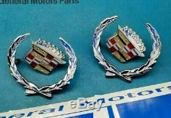 Nos 76 77 78 79 Cadillac Seville Crest Wreath Roof Emblem Set Sail Panel Gm Trim