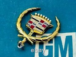 Nos 80 81 82 83 84 85 Cadillac Seville 24k Gold Hood Ornament Emblem Oem Gm Trim