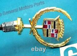 Nos 85 93 Cadillac Gold Plated Deville Fleetwood Hood Ornament Emblem Gm