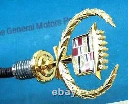 Nos 85 93 Cadillac Gold Plated Deville Fleetwood Hood Ornament Emblem Gm