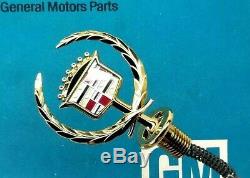 Nos 94 95 96 Cadillac Deville Honey Gold Hood Ornament Emblem New Oem Gm Trim