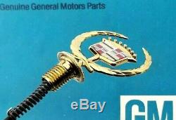 Nos 94 95 96 Cadillac Deville Honey Gold Hood Ornament Emblem New Oem Gm Trim