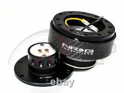 Nrg Steering Wheel Gen 2.0 Quick Release Black Body Carbon Fiber Ring 200cf