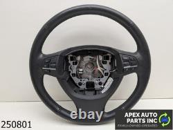 OEM 2011-2013 BMW 535i 3.0L BLACK LEATHER STEERING WHEEL