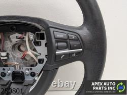 OEM 2011-2013 BMW 535i 3.0L BLACK LEATHER STEERING WHEEL