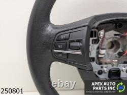OEM 2011-2013 BMW 535i 3.0L BLACK LEATHER STEERING WHEEL