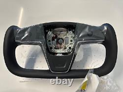 OEM 2021-2024 Genuine Tesla Plaid Yoke Steering Wheel for Tesla Model S / X