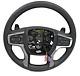 Oem 22-23 Chevy Silverado Gmc Sierra Black Silver Leather Shifter Steering Wheel