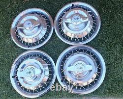 OEM Chevrolet Wire Spoke Spinner Wheelcovers 14 Inch Wheels Chevelle Nova Impala