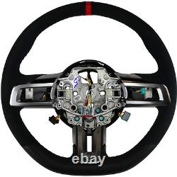 OEM NEW 15-17 Mustang Steering Wheel Alcantara Suede Leather GT350R Red Black