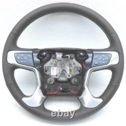 OEM Silverado Sierra 2500, 3500 Steering Wheel Cocoa Leather with Crash Alert