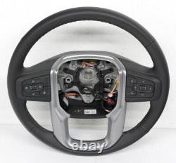 OEM Steering Wheel For GMC Sierra Black Leather 84946331