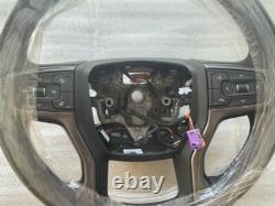 OEM factory original black gray heated leather steering wheel for some 19+ Chevy
