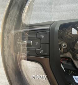 OEM factory original black gray heated leather steering wheel for some 19+ Chevy