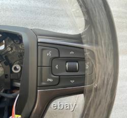 OEM factory original black gray heated leather steering wheel for some 19+ Chevy