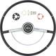 Oer 16 Diameter Black Steering Wheel Kit 1964 Chevrolet Impala