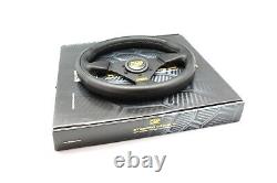 OMP TRECENTO UNO 300mm Black Polyurethane Steering Wheel OD/1989/NN