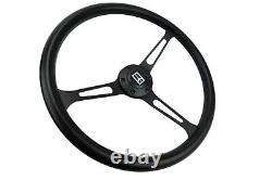 Oldsmobile Cutlass Black Spokes Grant style 3 spoke Steering Wheel 15