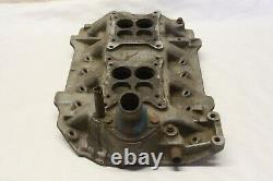 Original Dodge Plymouth Mopar Poly V8 Engine Dual Quad Aluminum Intake 1735919