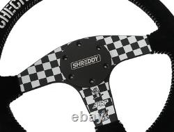 PRP SHRDYG259 x Shreddy Checkered Steering Wheel Flat