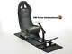 Ps4 Ps3 Xbox Steering Wheel Pedals Frame Bucket Seat Faux Leather Black Ultimate