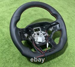 Perforated Leather Steering Wheel withBlack Stripe for 2023 ford raptor /Heated US