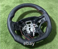 Perforated Leather Steering Wheel withBlack Stripe for 2023 ford raptor /Heated US