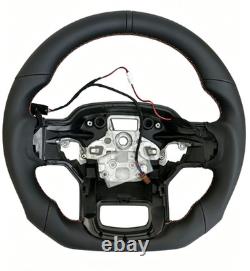 Perforated Leather Steering Wheel withBlack Stripe for 2023 ford raptor /Heated US