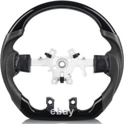 Piano Black Steering Wheel For Dodge RAM 1500 2013-2018 Perforated Leather Grips Piano Black Steering Wheel For Dodge RAM 1500 2013-2018 Perforated Leather Grips