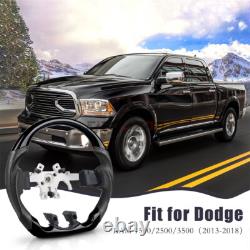 Piano Black Steering Wheel For Dodge RAM 1500 2013-2018 Perforated Leather Grips Piano Black Steering Wheel For Dodge RAM 1500 2013-2018 Perforated Leather Grips