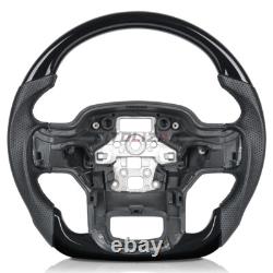 Piano Black Steering Wheel For Ford F150 Raptor 21-24 No Heated Leather Grips