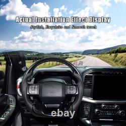 Piano Black Steering Wheel For Ford F150 Raptor 21-24 No Heated Leather Grips