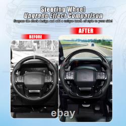 Piano Black Steering Wheel For Ford F150 Raptor 21-24 No Heated Leather Grips